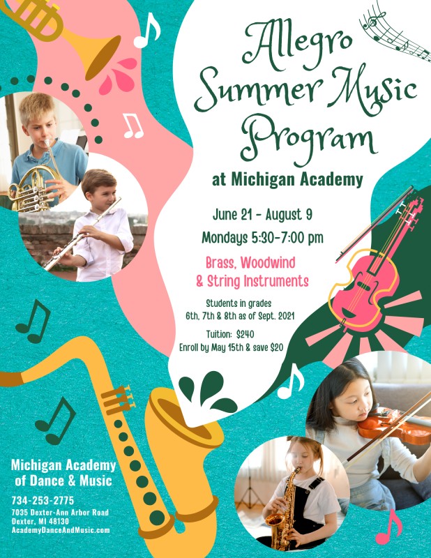 Summer Music Camps and Classes Michigan Academy of Dance & Music